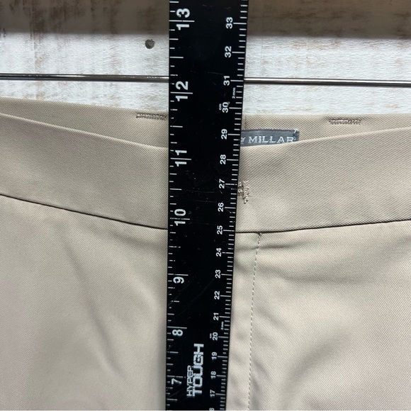 Peter Millar Wicking‎ Shorts Mens 35 Beige Chino Crown Skull Golf - Picture 12 of 13